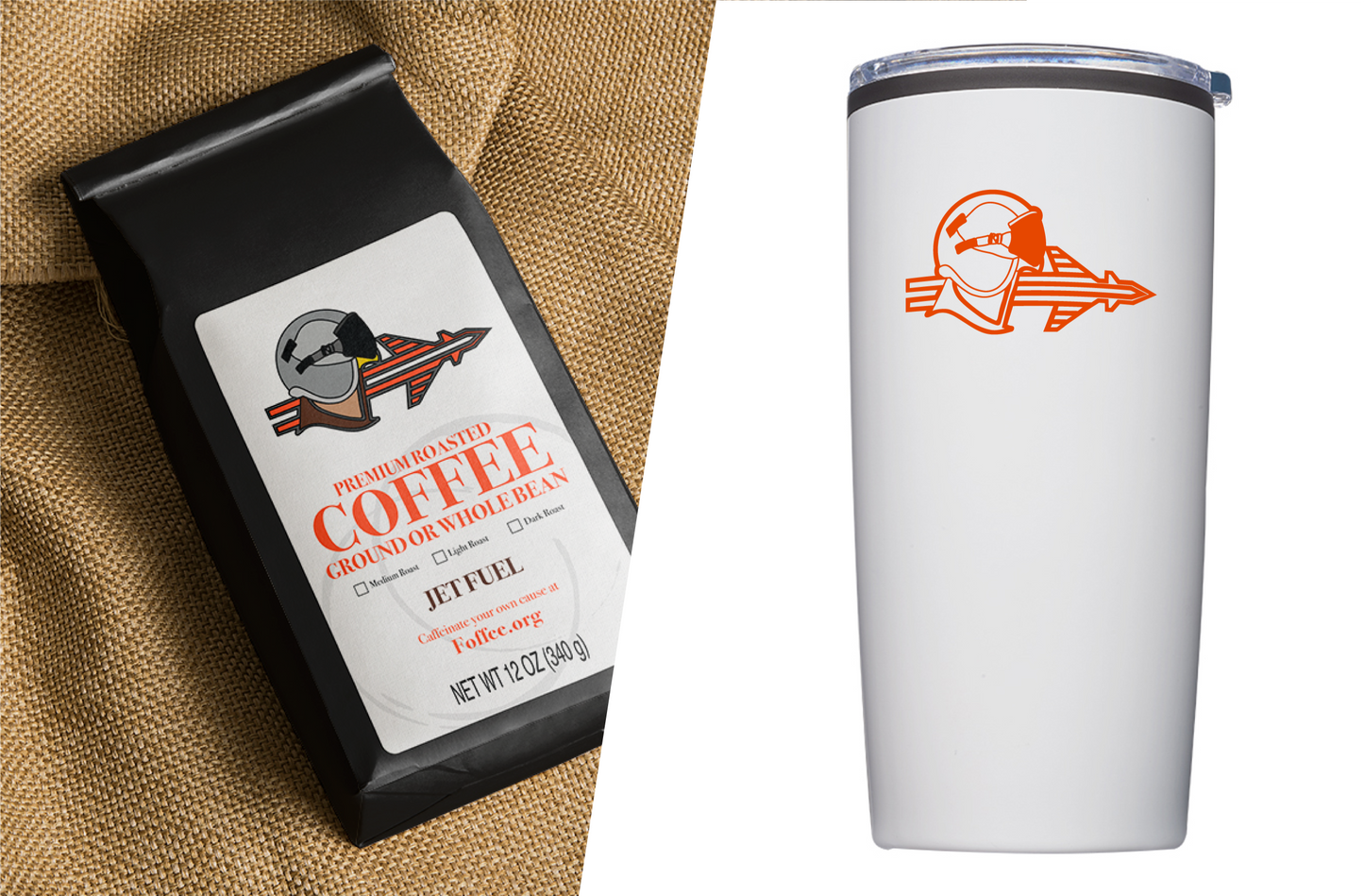 Pack 3: 1 Jet Fuel Coffee, 1 Fighting Falcon Squadron Tumbler