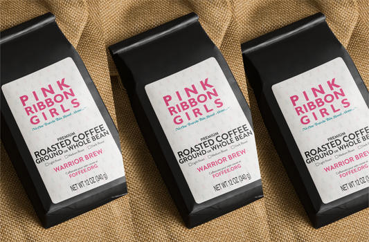 Pack 4: 3 bags Pink Ribbon Girls Coffee